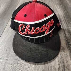 New Era Chicago Bulls NBA 9FIFTY Snapback Hat Cap Hardwood Classics OSFM Script